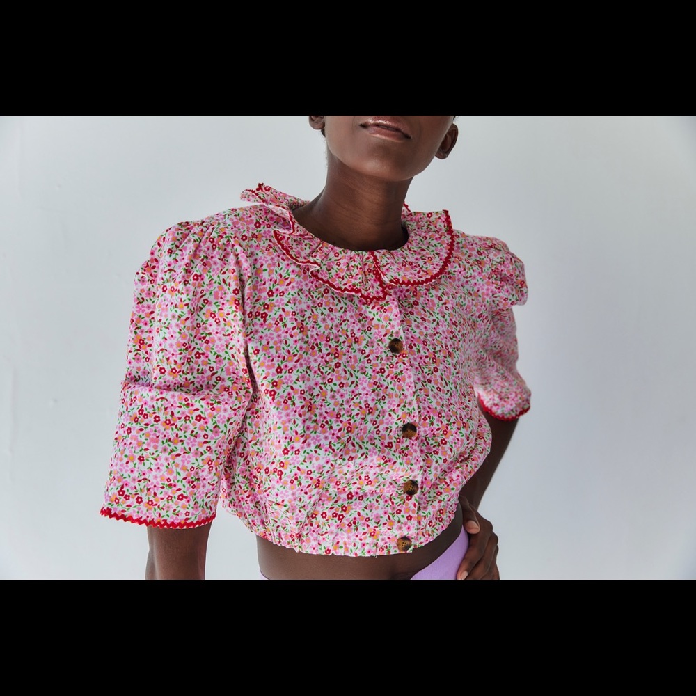 Tach Clothing Bernada floral top shirt